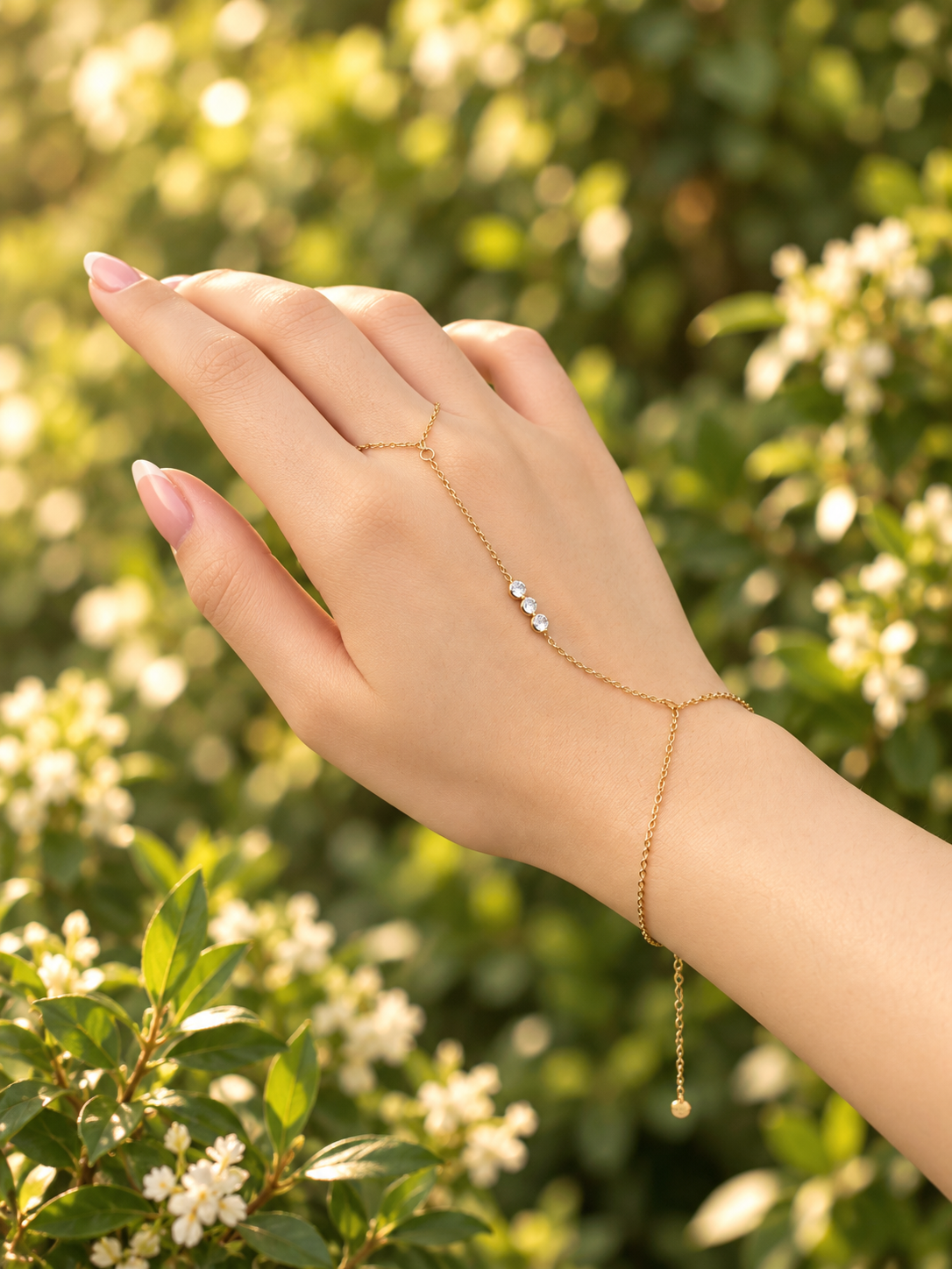 Celestia Hand Chain - Stainless Steel