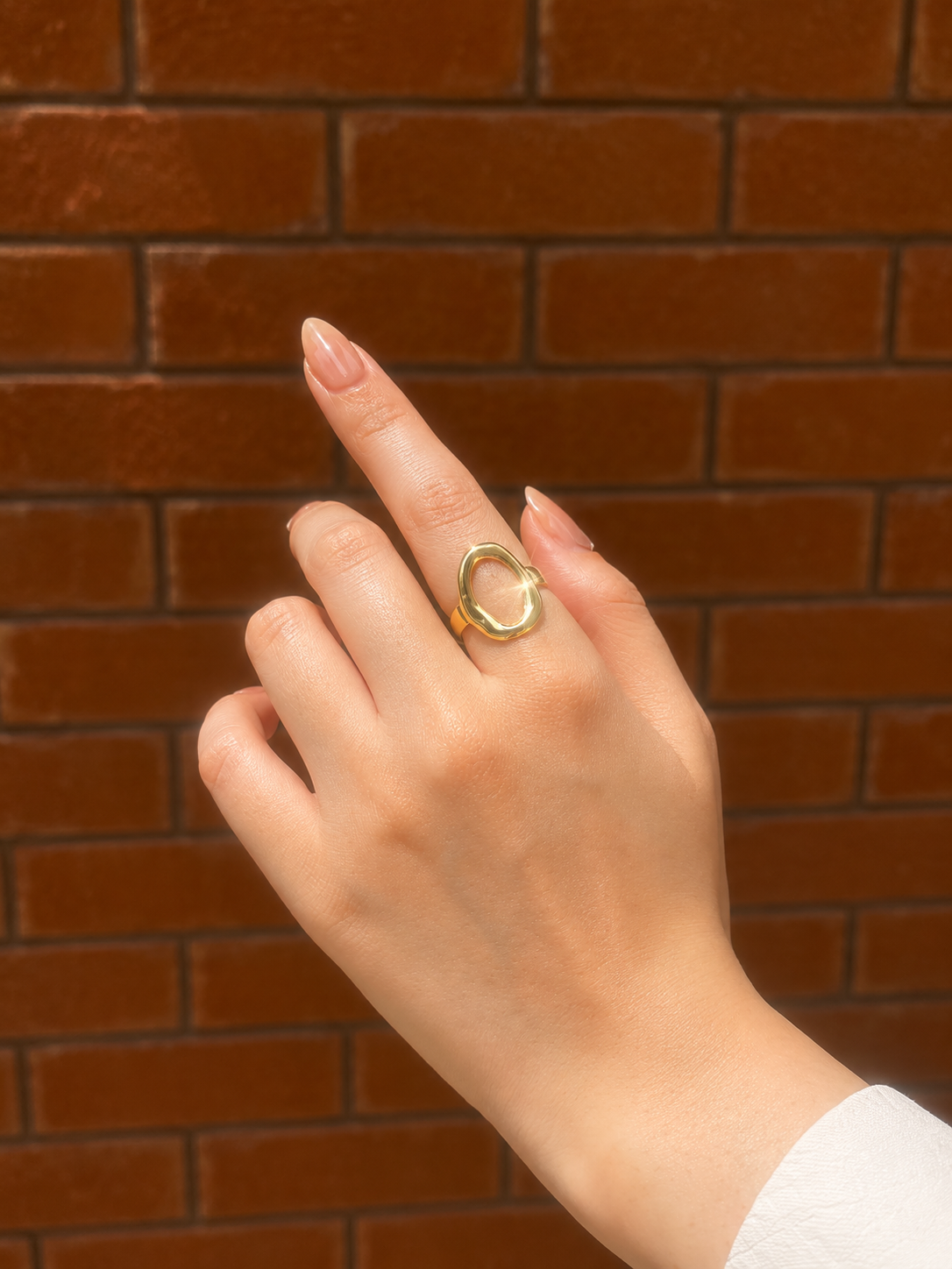 Sleek Oval Ring - Stainless Steel