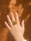 Dynasty Swirl Ring - Stainless Steel