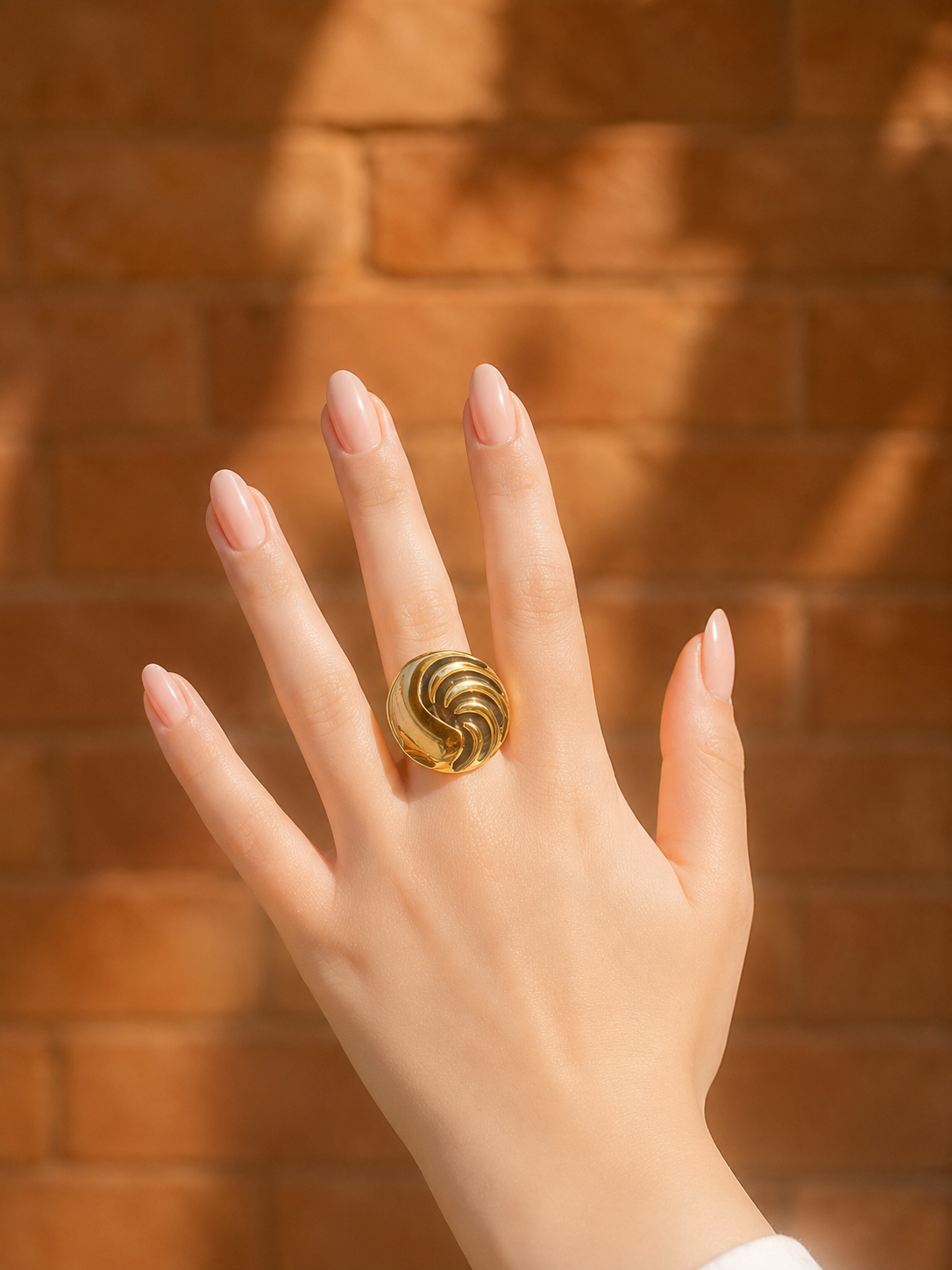 Dynasty Swirl Ring - Stainless Steel