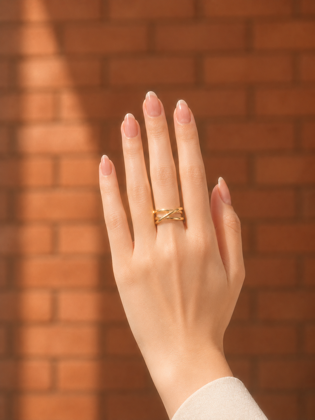 Crossover Ring - Stainless Steel