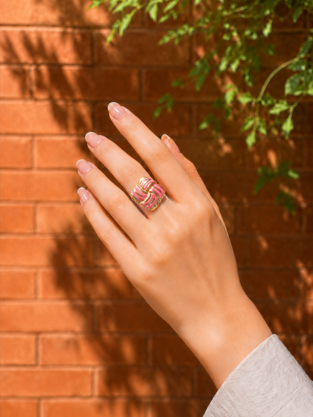 Blush Knotted Ring