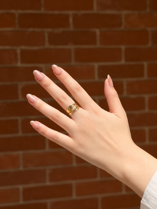 Arc Signature Ring - Stainless Steel