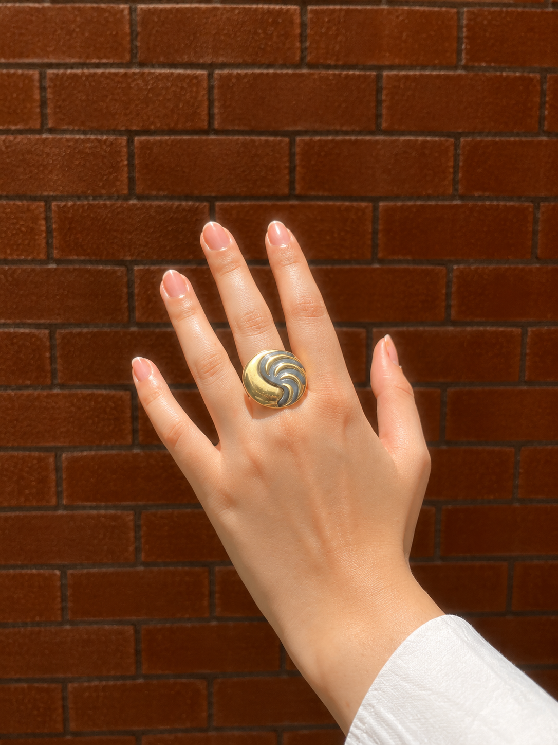 Dynasty Swirl Ring - Stainless Steel
