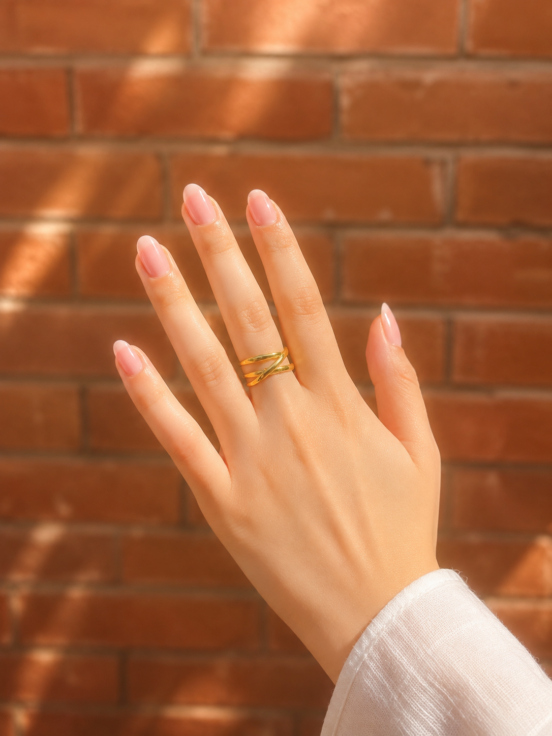 Crossover Ring - Stainless Steel