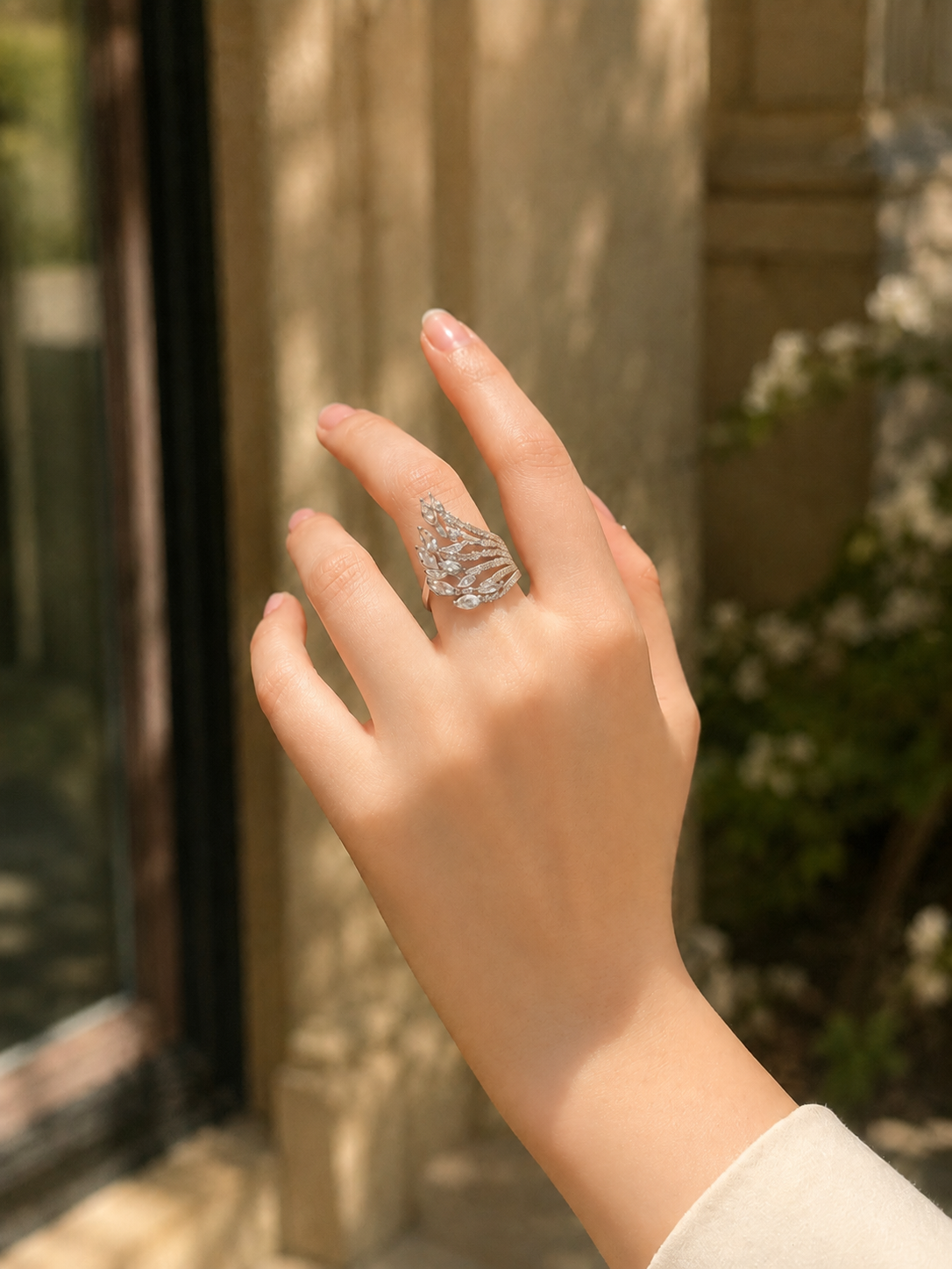 Peacock feathers Ring