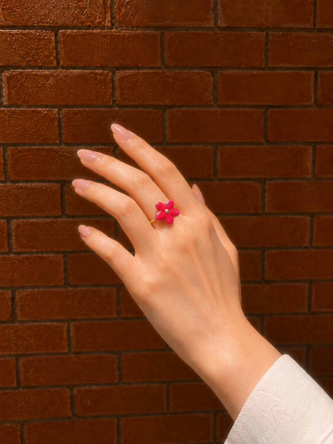 Flora Pop Ring - Stainless Steel