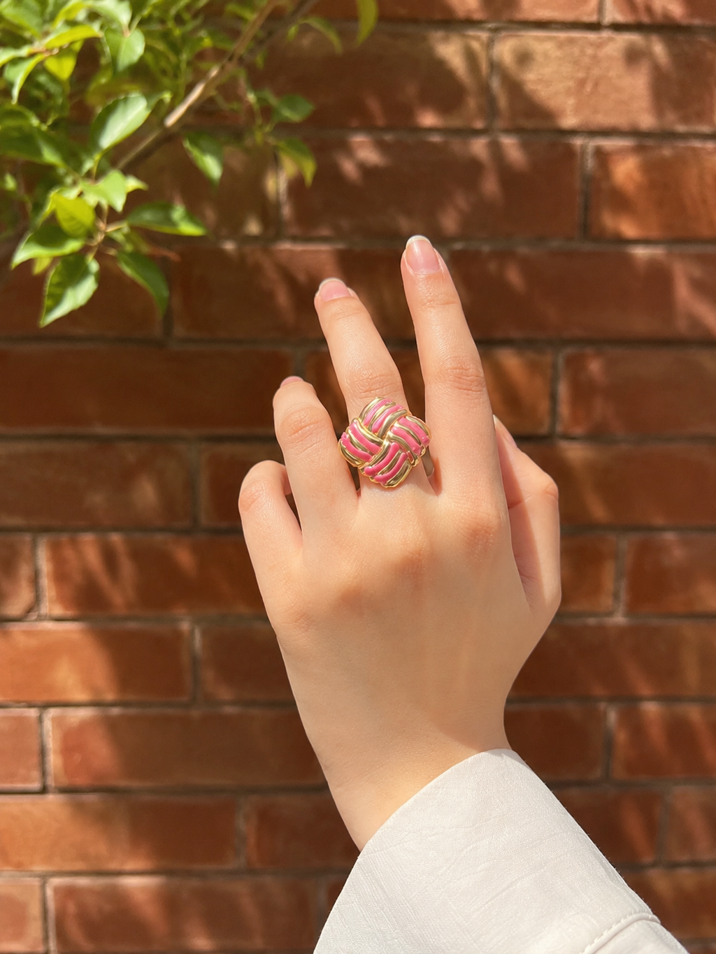 Blush Knotted Ring