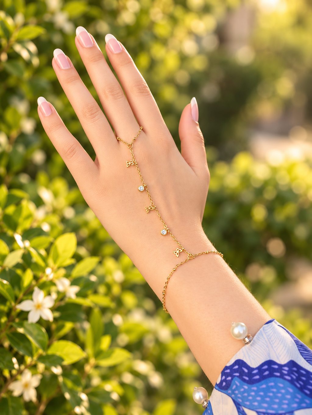 Aveline Hand Chain - Stainless Steel