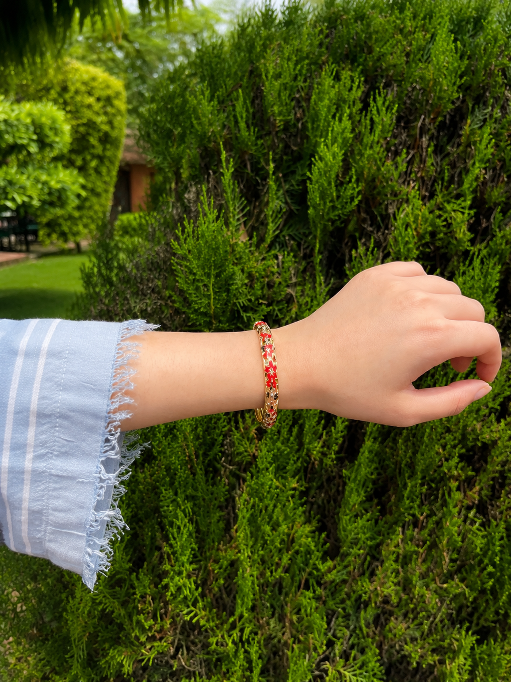Crimson Floral - Stainless Steel