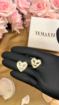 Ivory Bloom Heart - Stainless Steel