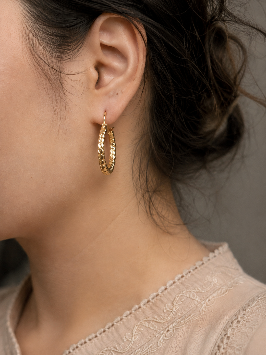 Ripple Hoops - Stainless Steel