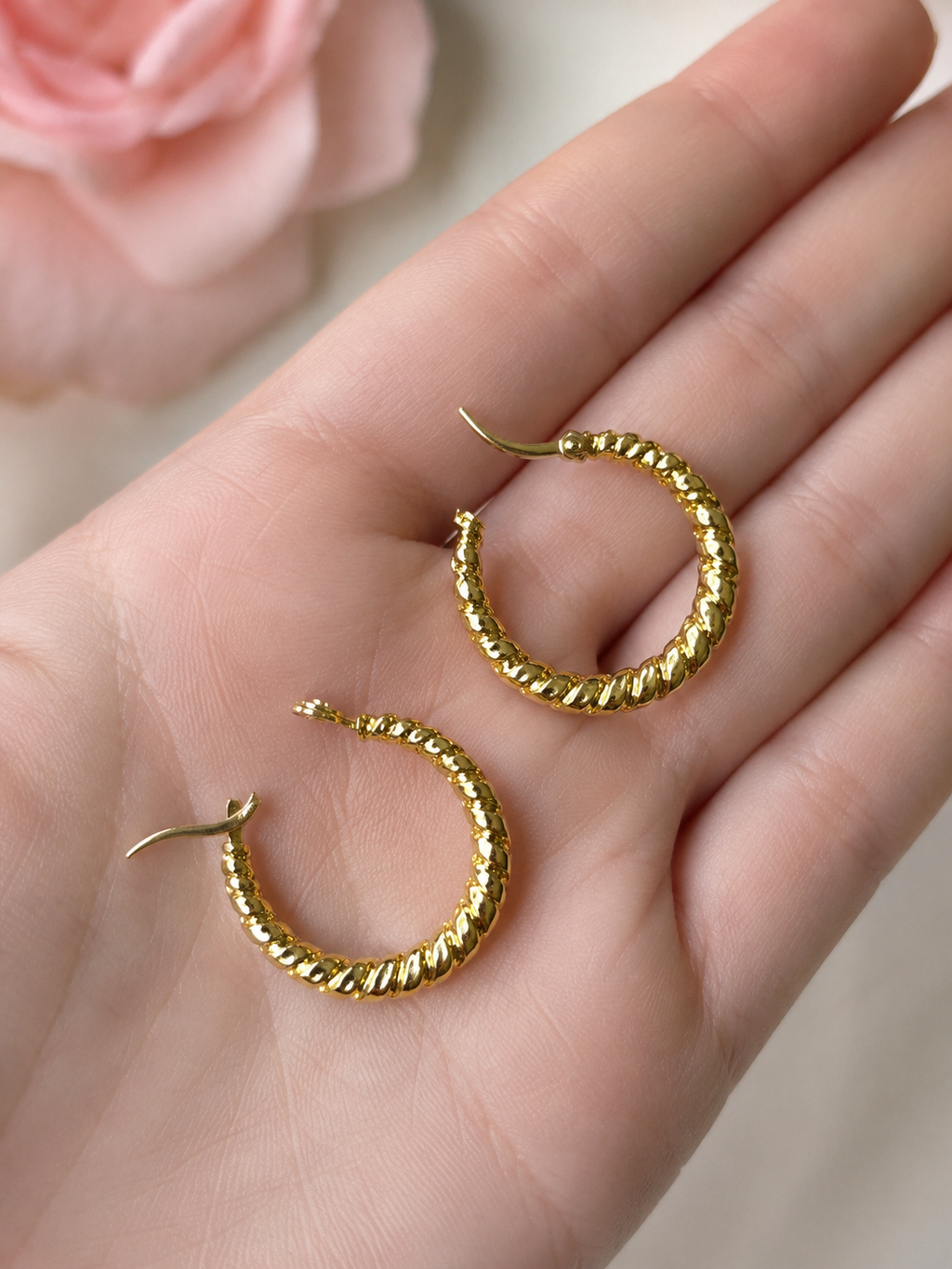 Ripple Hoops - Stainless Steel
